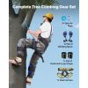 Tree Climbing Spikes Set, Height-Adjustable Tree Climbing Gear with Straps & Harness, 350 lbs Load Capacity